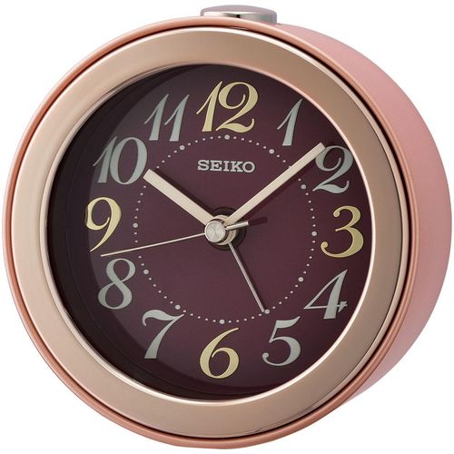 4517228834639 - Quarzwecker SEIKO rosa Wecker Wecker Beleuchtung Piepalarm durchlaufende Sekunde Schlafzimmer