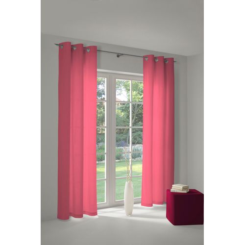 4004567275570 - Vorhang ADAM Vorhang Uni Collection aus 100 % Bio-Baumwolle Ösen (1 St) Gr 1 pink B145cm H145cm Jacquard Baumwolle (Bio-Baumwolle) Gardinen Blickdichter Vorhang Uni Collection aus Bio-Baumwolle Made in Germany