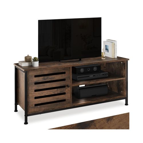 4061173242914 - tectake® TV-Board Industrial Style 2 offene Fächer Staufach mit Magnettür 2 Kabelaussparungen 110 x 415 x 505 cm 4061173242914 - tectake® TV-Board Industrial Style 2 offene Fächer Staufach mit Magnettür 2 Kabelaussparungen 110 x 415 x 505 cm