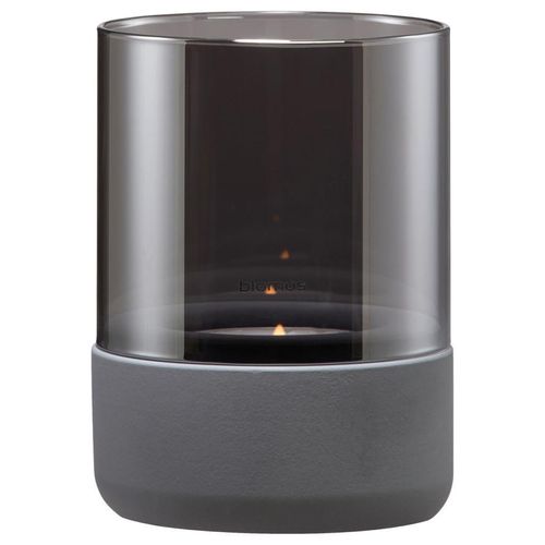 4008832784682 - Blomus Windlicht Calma  Dunkelgrau  Glas Stein  zylindrisch  14 cm  Glaseinsatz  Dekoration Windlichter & Laternen Windlichter
