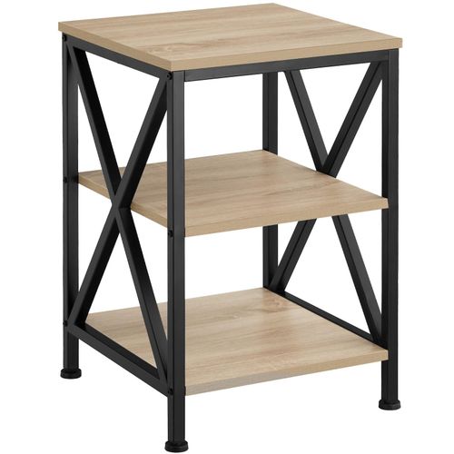 4061173205711 - Beistelltisch Nottingham 405x405x605cm - Industrial Holz hell Eiche Sonoma