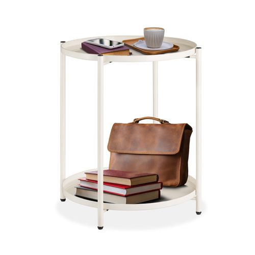 4061173205063 - tectake® Beistelltisch Stahl filigranes Gestell 455 x 455 x 53 cm