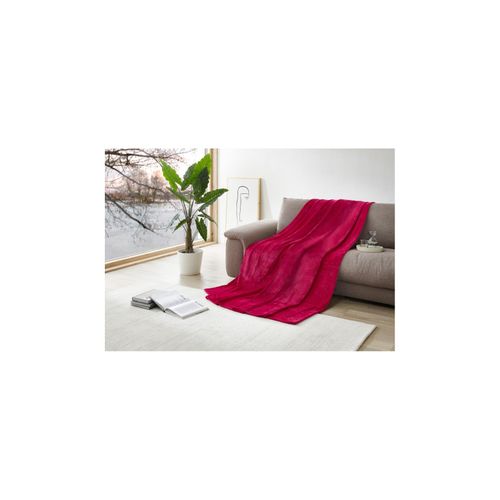 4311536023651 - Dekor Wohndecke XXL 220x240cm -versch Ausführungen - Uni pink