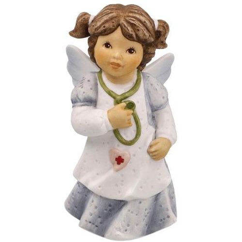 4005169362910 - Engelfigur GOEBEL Schutzengel - Beste Gesundheit Weihnachtsdeko Höhe ca 85 cm Dekofiguren Gr B H T 4 cm x 85 cm x 45 cm bunt Weihnachtsengel Weihnachtsfiguren Sammlerfigur Weihnachtsfigur Dekofigur aus Biskuitporzellan