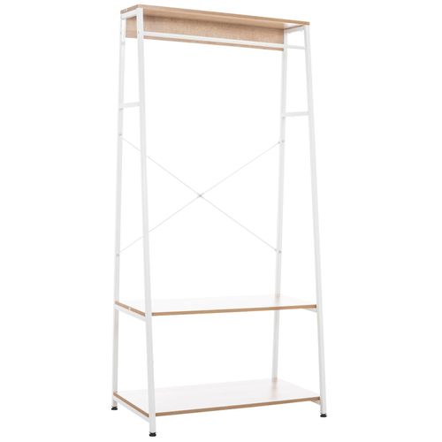 4251756446925 - Kleiderständer Luton Mit Metallgestell Und Drei Ablageflächen I Dekoratives Regal I Garderobe I Standregal