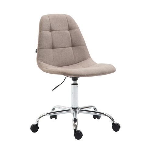 4251380468300 - Bürostuhl Reims Mit Stoffbezug I Schreibtischstuhl Mit Gestepptem Sitz I Höhenverstellbarer Arbeitsstuhl Mit Metallgestell