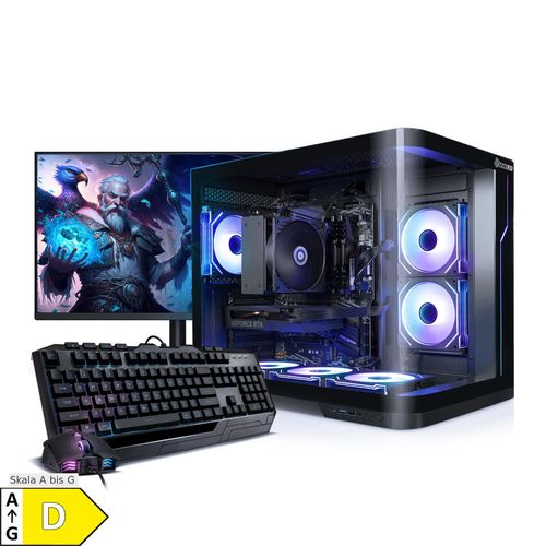 4099836013090 - PC Set Gaming mit 27 Zoll TFT Curve VII AMD Ryzen 7 8700F 32GB DDR5 NVIDIA RTX 5060 8 GB 1TB SSD WLAN Windows 11