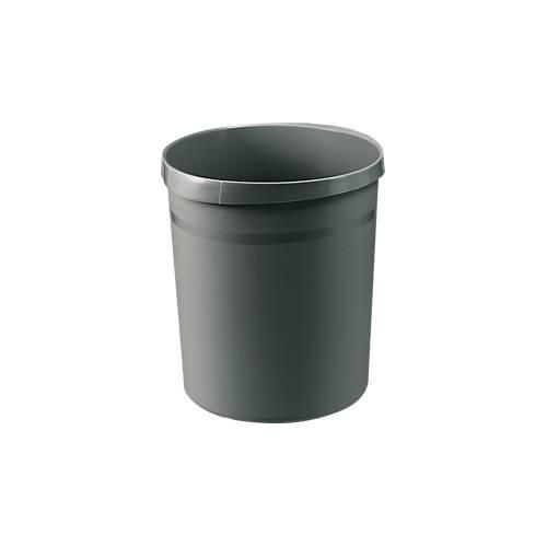 4012473090088 - Papierkorb GRIP rund Volumen 18 l extra stabil 2 Griffmulden ohne Deckel B 237 x T 312 x H 350 mm Polypropylen dunkelgrau 4012473090088 - Papierkorb GRIP rund Volumen 18 l extra stabil 2 Griffmulden ohne Deckel B 237 x T 312 x H 350 mm Polypropylen dunkelgrau