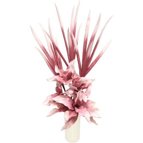 4019844770440 - Kunstblume IGEA Soft-Blumenarrangement Kunstpflanzen Gr B H 50 cm x 90 cm 1 St rosa Kunst-Blumen Keramikvase 4019844770440 - Kunstblume IGEA Soft-Blumenarrangement Kunstpflanzen Gr B H 50 cm x 90 cm 1 St rosa Kunst-Blumen Keramikvase