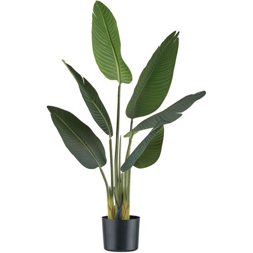 4064118241508 - Kunstpflanze CREATIV GREEN Strelitzia grün H90cm Kunststoff Kunstpflanzen mit 6 Blättern