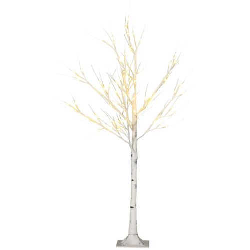 4255633537560 - Lichterbaum im Birkendesign mit 72 LED-Lichter weiß 17L x 17B x 120H cm simulation birkenbaum mit led-beleuchtung weihnachtsdeko kunstbaum