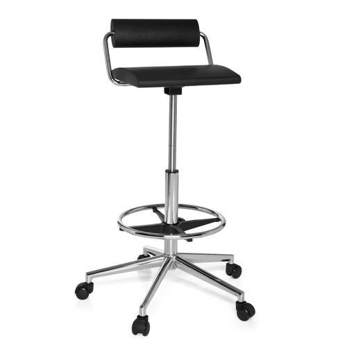 4260284083205 - Arbeitsstuhl Arbeitshocker TOP WORK 28 Kunstleder ohne Armlehnen hjh OFFICE