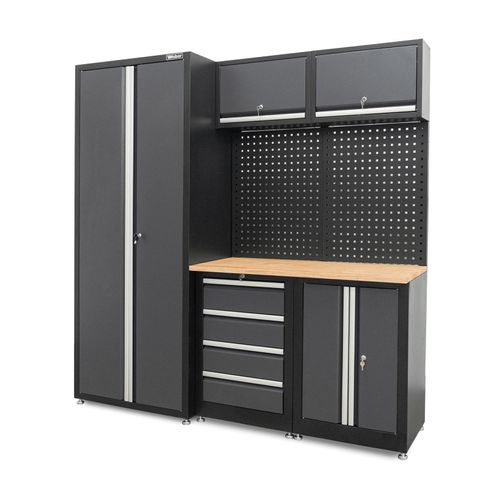 0653415917830 - Schranksystem Serie 450 8-teilig grau