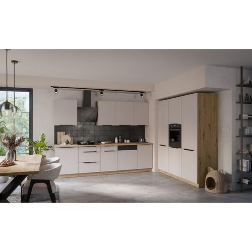 4255832102521 - Küche SOLANO 280 + 180cm Küchenzeile Küchenblock Einbauküche Kaschmir beige matt