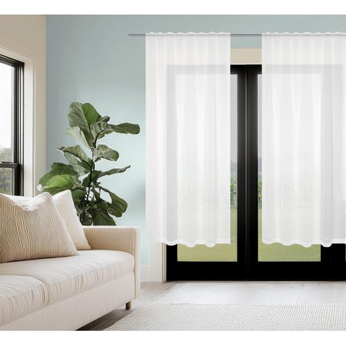 4056751421966 - Gardine HOME WOHNIDEEN DOLLY Gardinen Gr 175 cm Multifunktionsband 140 cm weiß Transparente Gardinen transparent