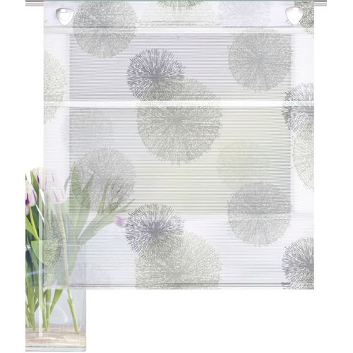 4056751377720 - Raffrollo HOME WOHNIDEEN RAWLINS Gr 1 grau (stein) B45cm H130cm Obermaterial 100% Polyester Raffrollos bedruckt