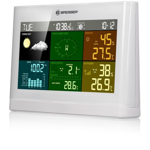 4007922096339 - BRESSER zusätzliche Ersatz-Basisstation für 5-in-1 Comfort Wetterstation 7002550GYE000 weiß 4007922096339 - BRESSER zusätzliche Ersatz-Basisstation für 5-in-1 Comfort Wetterstation 7002550GYE000 weiß