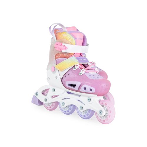3800146229399 - Byox Inliner Dizzy pink Glitzer PU-Räder Stoßdämpfer ABEC-5-Lager verstellbar XS (Gr 29-33)