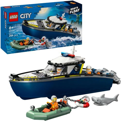 5702017812465 - 60456 City Verfolgungsjagd im Polizeiboot Konstruktionsspielzeug