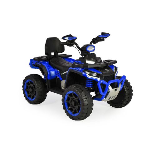 3801005001552 - Kinder Elektroquad Speed Kunststoffreifen Fernbedienung Scheinwerfer Musik blau
