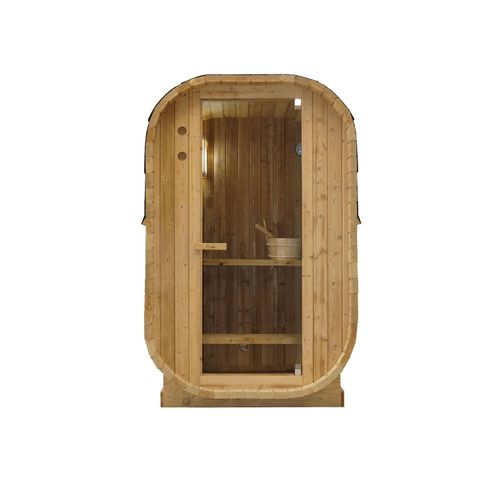 9002827067571 - LINDHOLM AußenSauna für 1-2 P 1282x120x194 cm (Bausatz)