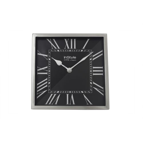 4063074537915 - Tischuhr ERA (LBH 21x3x21 cm) silber 4063074537915 - Tischuhr ERA (LBH 21x3x21 cm) silber
