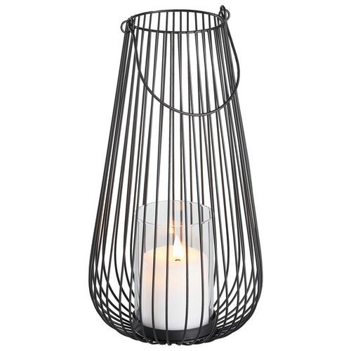9010585134534 - Laterne Schwarz Metall Glas rund 365 cm Glaseinsatz Dekoration Windlichter & Laternen Laternen 9010585134534 - Laterne Schwarz Metall Glas rund 365 cm Glaseinsatz Dekoration Windlichter & Laternen Laternen