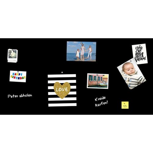 4049009249887 - Tafelfolie QUEENCE Magnetisches Memo-Board schwarz (farbe bild(er) schwarz) B100cm H50cm T02cm Bilder magnetische Tafelfolie Tafel selbstklebend