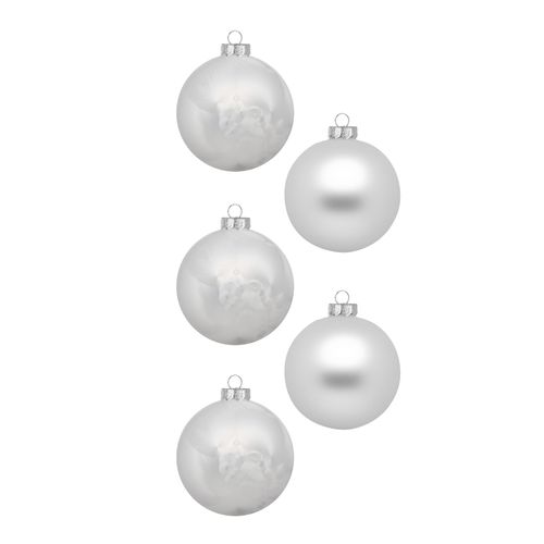 4061752240546 - Weihnachtsbaumkugel MAGIC BY INGE weiß Glas Weihnachtsbaumkugeln aus Glas 12 Kugeln 75 cm inklusive Aufhänger