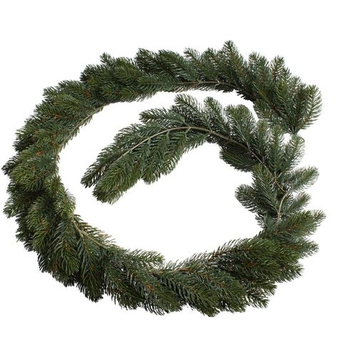 8505493245010 - Künstliche Zimmerpflanze BOTANIC-HAUS Tannengirlande Nisse Kunstpflanzen Gr Ø H 15 cm x 180 cm 1 St grün Künstliche Zimmerpflanzen