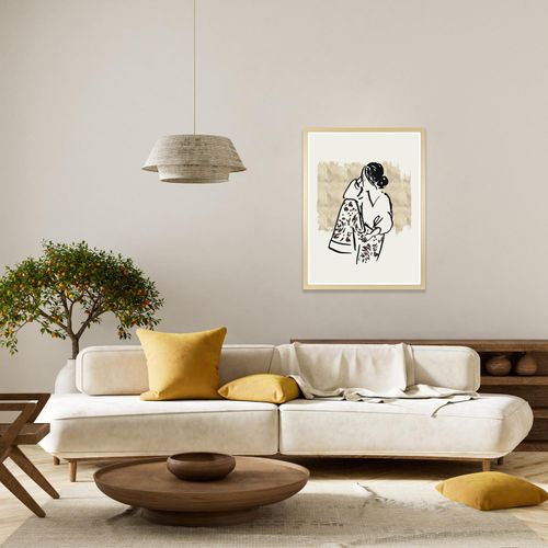 4067437128505 - Bild mit Rahmen SOLIVER Lazy Girl beige (farbe rahmen beige natur farbe bild(er) beigeschwa) B40cm H50cm T15cm Holz Plexiglas Bilder HD Premium Posterdruck mit Echtholzrahmen 4067437128505 - Bild mit Rahmen SOLIVER Lazy Girl beige (farbe rahmen beige natur farbe bild(er) beigeschwa) B40cm H50cm T15cm Holz Plexiglas Bilder HD Premium Posterdruck mit Echtholzrahmen