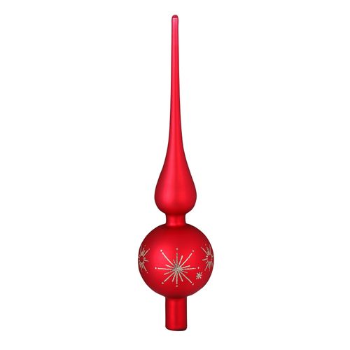 4061752240621 - Weihnachtsbaumkugel MAGIC BY INGE rot Glas Weihnachtsbaumkugeln aus Glas 44 Kugeln 4-6 cm 1 Spitze mit 50 Aufhängern