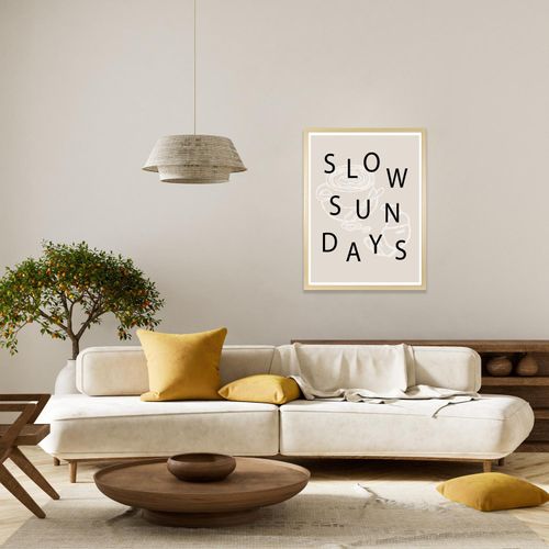 4067437128475 - Bild mit Rahmen SOLIVER Kaffee & Croissants beige (farbe rahmen beige natur farbe bild(er) beigeschwa) B40cm H50cm T15cm Holz Plexiglas Bilder HD Premium Posterdruck mit Echtholzrahmen