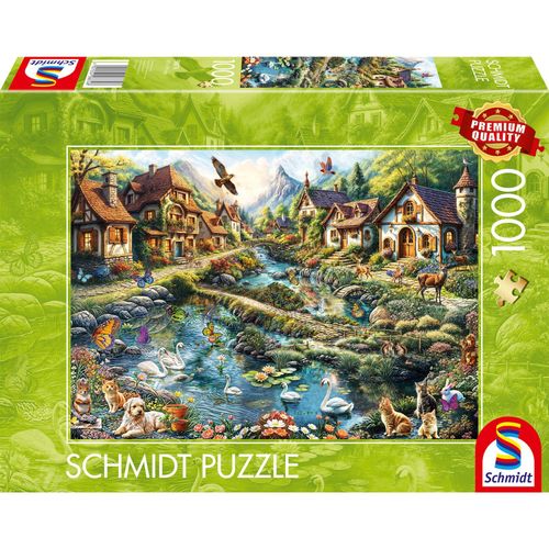 4001504588748 - Dörfchen am Waldesrand Puzzle 4001504588748 - Dörfchen am Waldesrand Puzzle