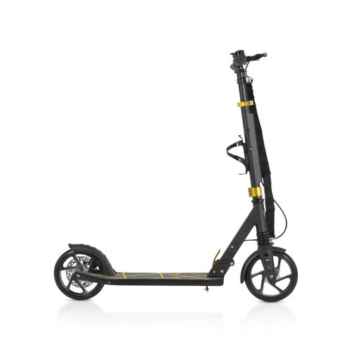 3800146228408 - Byox Kinderroller Chic PU-Räder LED-Licht ABEC-7 Lager Seitenständer faltbar schwarz