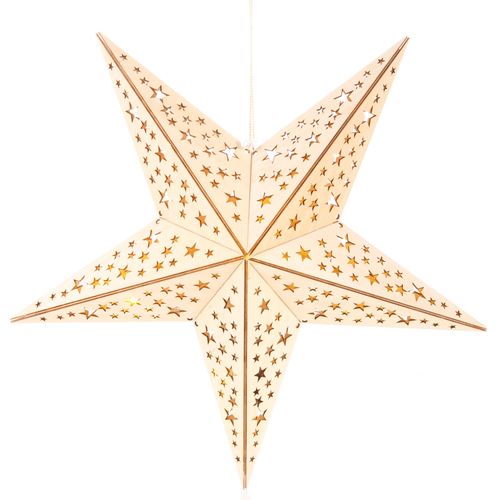 4028998016366 - IC WINTERWORLD LED Stern Weihnachtsstern beige (natur) Ø 40cm Lampen aus Holz mit Lichterkette Weihnachtsdeko 4028998016366 - IC WINTERWORLD LED Stern Weihnachtsstern beige (natur) Ø 40cm Lampen aus Holz mit Lichterkette Weihnachtsdeko