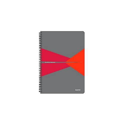 4002432141494 - Notizbuch Office Format A4 90 karierte Blatt lässt sich um 360° öffnen Spiralbindung Kunststoff-Einband FSC®-zertifiziert rot