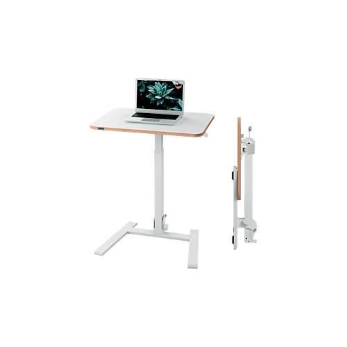 4002432143054 - Schreibtisch Ergo Compact rechteckig Sitz- Stehfunktion höhenverstellbar zusammenklappbar tragbar B 650 x T 470 x H 740-1090 mm weiß 4002432143054 - Schreibtisch Ergo Compact rechteckig Sitz- Stehfunktion höhenverstellbar zusammenklappbar tragbar B 650 x T 470 x H 740-1090 mm weiß