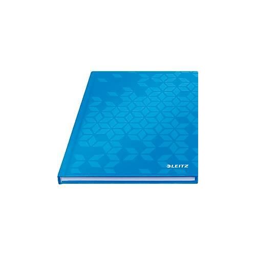 4002432399574 - Notizbuch WOW 4627-10-36 blau metallic A5 liniert 90g 80 Blatt 160 Seiten 4002432399574 Leitz