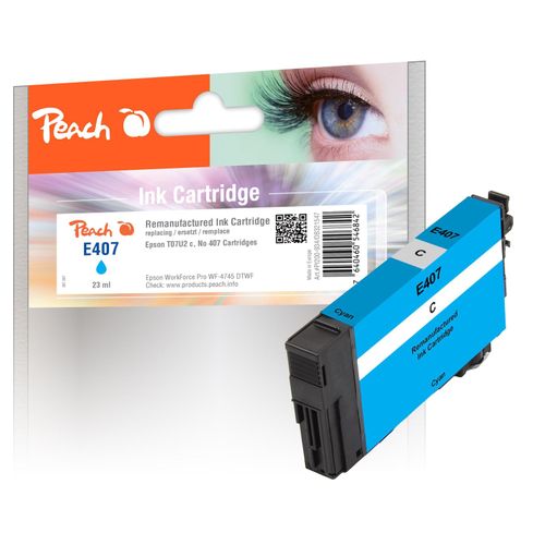 7640460546842 - E407 C Druckerpatrone cy ersetzt Epson No 407C C13T07U240 für zB Epson WorkForce Pro WF -4745 DTWF (wiederaufbereitet) 7640460546842 - E407 C Druckerpatrone cy ersetzt Epson No 407C C13T07U240 für zB Epson WorkForce Pro WF -4745 DTWF (wiederaufbereitet)