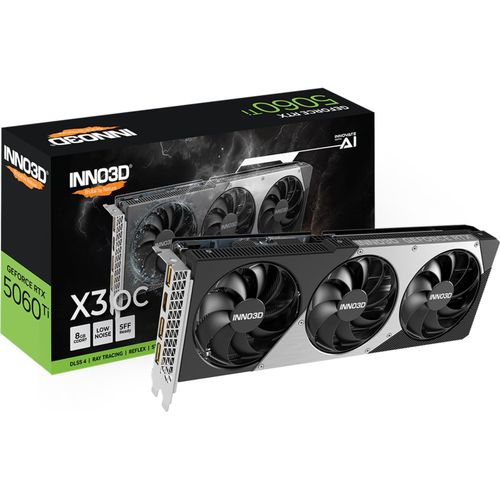 8886307700766 - Inno3D GeForce RTX 5060 Ti X3 OC - 8GB GDDR7 RAM - Grafikkarte