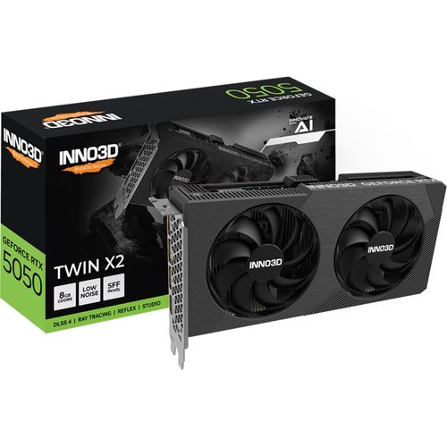 8886307701756 - Inno3D GeForce RTX 5050 Twin X2 - 8GB GDDR6 RAM - Grafikkarte