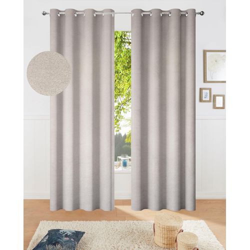 4069745030822 - Verdunkelungsvorhang MY HOME Fleuriss Gr 1 grau B135cm H145cm Polyester Gardinen Wohnzimmer Schlafzimmer Arbeitszimmer Kinderzimmer modern