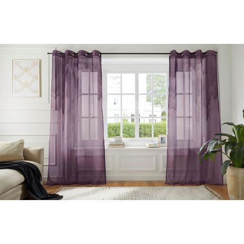 4068222672104 - Gardine Greet Gr 2 rot (bordeaux) B140cm H175cm Polyester Polyester GUIDO MARIA KRETSCHMER HOME & LIVING Gardinen Voile halbtransparent