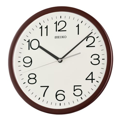 4517228841491 - Wanduhr SEIKO braun Wanduhren Ø 311cm QuarzuhrWohnzimmerEsszimmerKücheArbeitszimmerBüro Flur