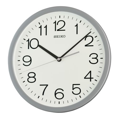 4517228841514 - Wanduhr SEIKO grau Wanduhren Ø 311cm QuarzuhrWohnzimmerEsszimmerKücheArbeitszimmerBüro Flur