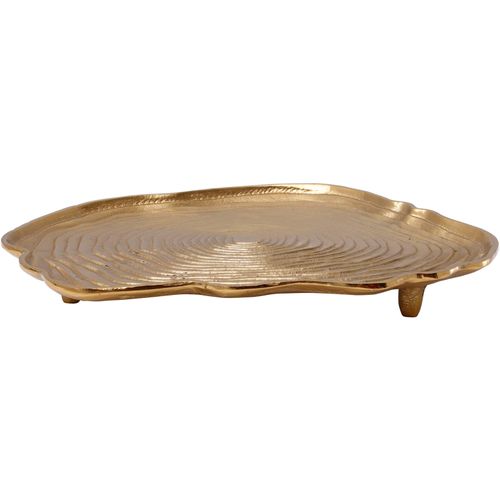 4063074443698 - Dekoobjekt KAYOOM Dekotablett Wood Art 425 Dekofiguren Gr B H T 395 cm x 5 cm x 395 cm goldfarben Deko-Objekte