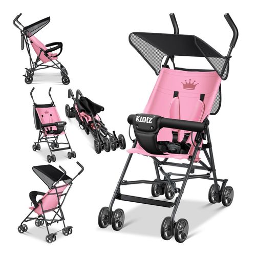 4260729114136 - KIDIZ® Kinderwagen CITY Buggy Kinderbuggy klappbar Sportwagen Faltbar 360° 4-Zoll-Räder Inkl Sonnen- und Regenverdeck zusammenklappbar 5-Punkt-Sicherheitsgurt ab 6 Monate