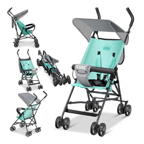 4260729114105 - KIDIZ® Kinderwagen CITY Buggy Kinderbuggy klappbar Sportwagen Faltbar 360° 4-Zoll-Räder Inkl Sonnen- und Regenverdeck zusammenklappbar 5-Punkt-Sicherheitsgurt ab 6 Monate