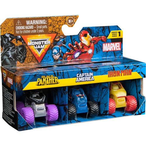 0681147039759 - Monster Jam Spielfahrzeug Monster Jam Marvel Mini Monster Trucks 3er-Pack